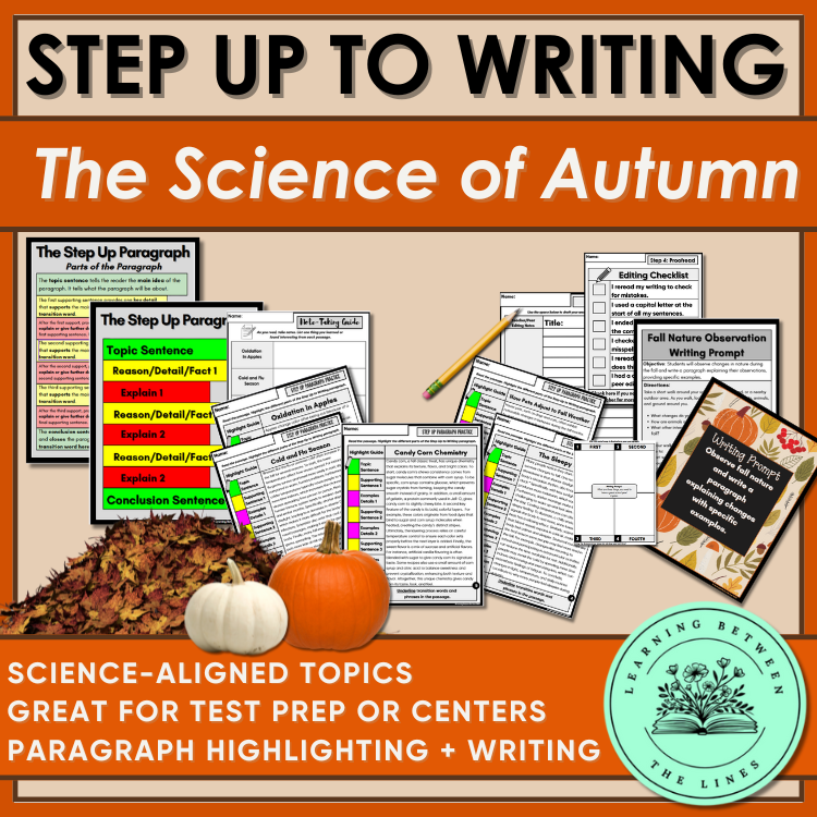The Science of Autumn Step Up to Writing Paragraph Practice